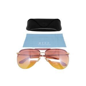 Diff Tahoe DE-0181-GDSDN PRC Aviator Sunglasses - VERY GOOD CONDITION
